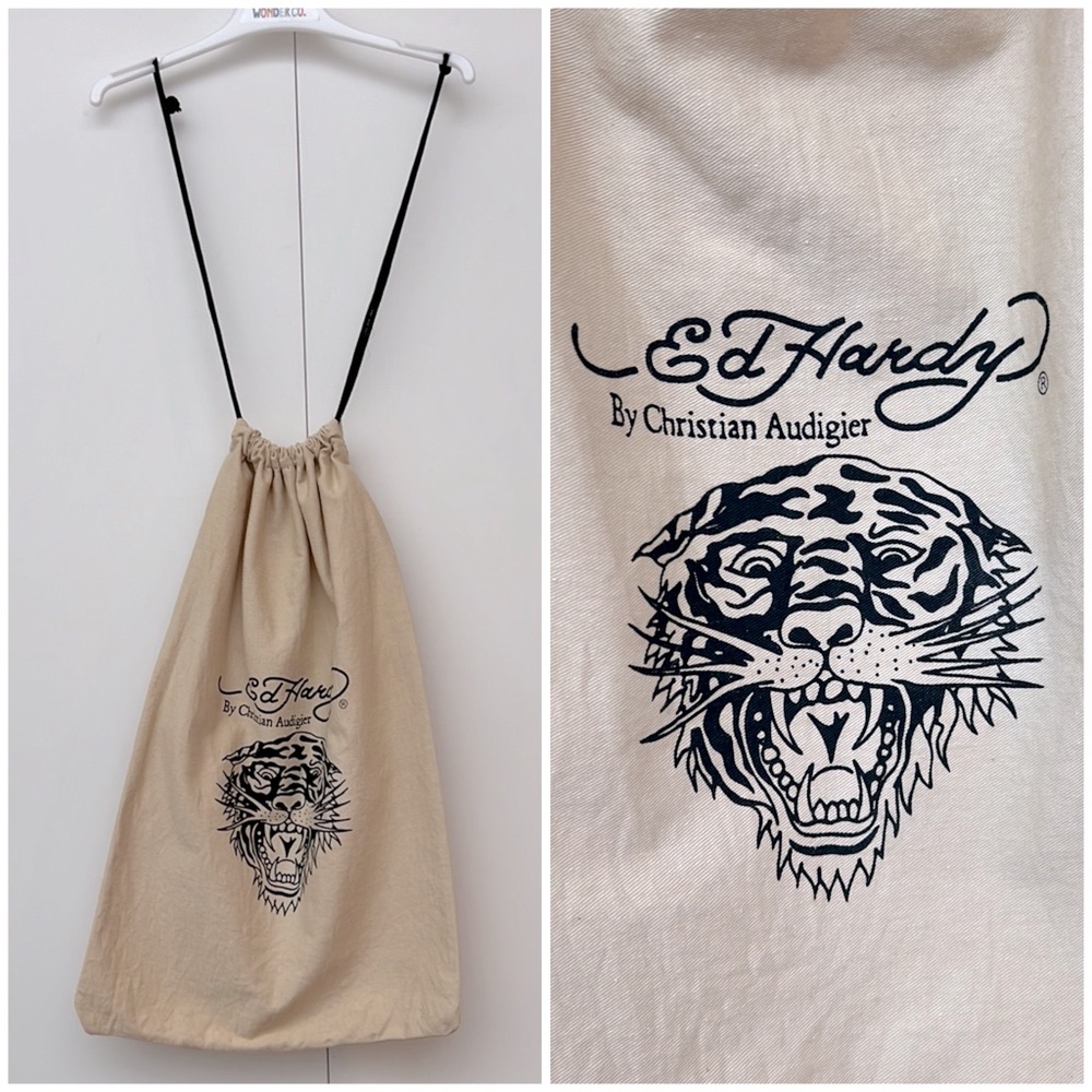ED HARDY by Christian Audigier | Tiger Drawstring Dust Bag
